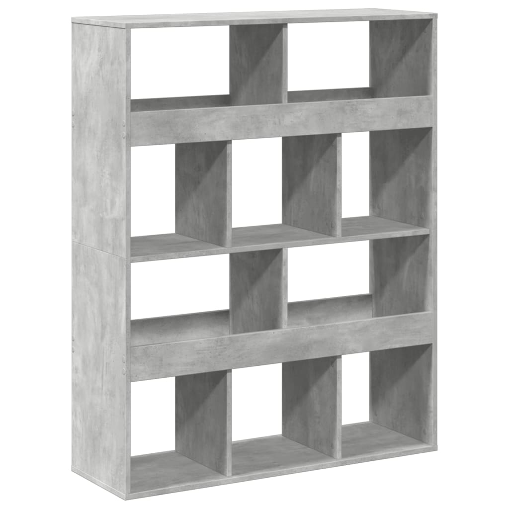 Sobna pregrada boja betona 100x33x125,5 cm konstruirano drvo