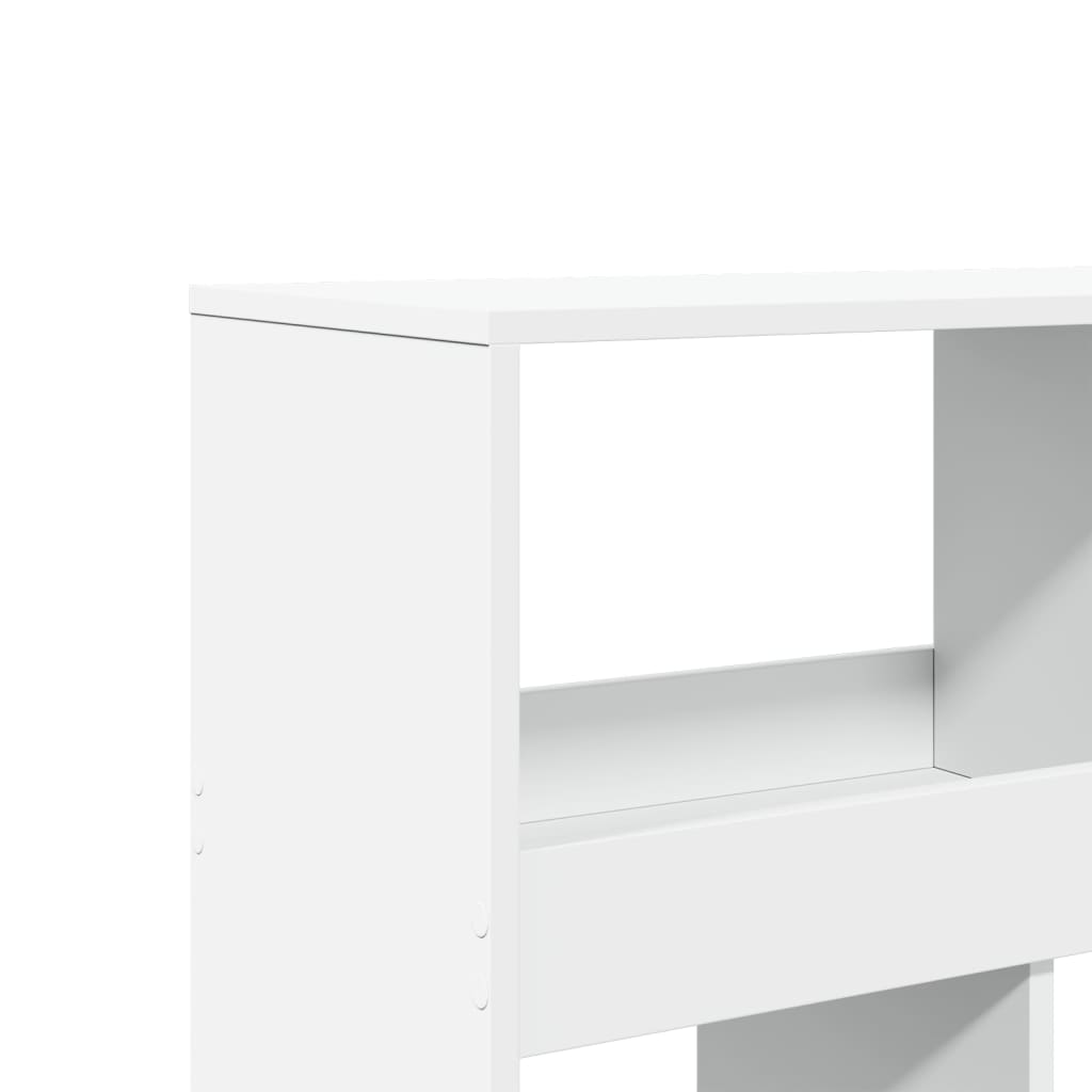 Sobna pregrada bijela 100 x 33 x 187,5 cm konstruirano drvo