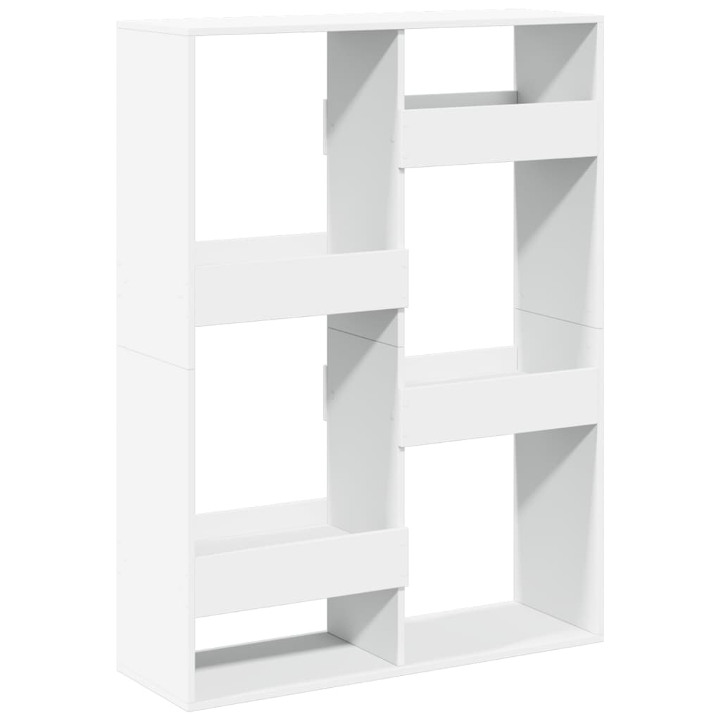 Sobna pregrada bijela 100 x 33 x 135 cm konstruirano drvo