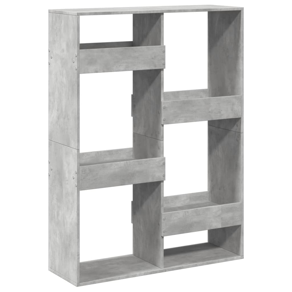 Sobna pregrada boja betona 100x33x135 cm konstruirano drvo