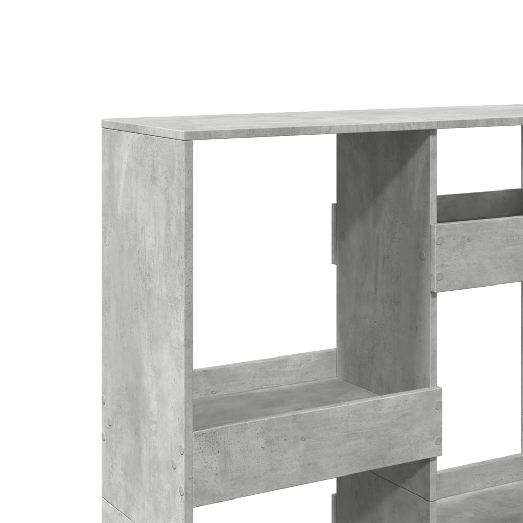 Sobna pregrada boja betona 100x33x135 cm konstruirano drvo