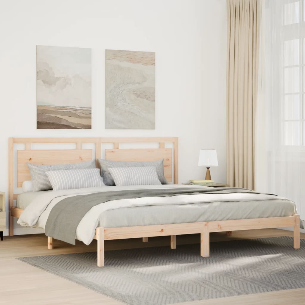 Dugi okvir kreveta bez madraca 200 x 210 cm masivno drvo