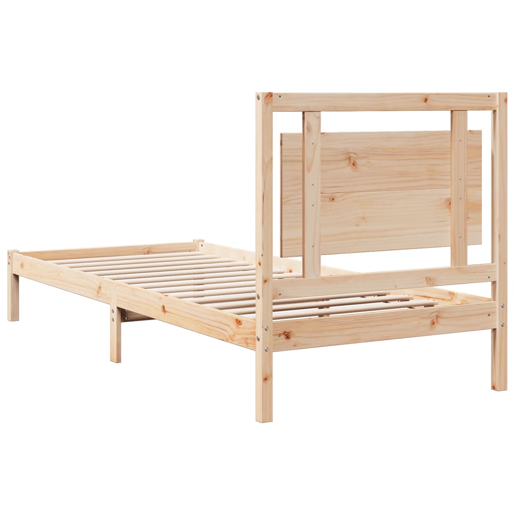 Dugi okvir kreveta bez madraca 100 x 220 cm masivno drvo
