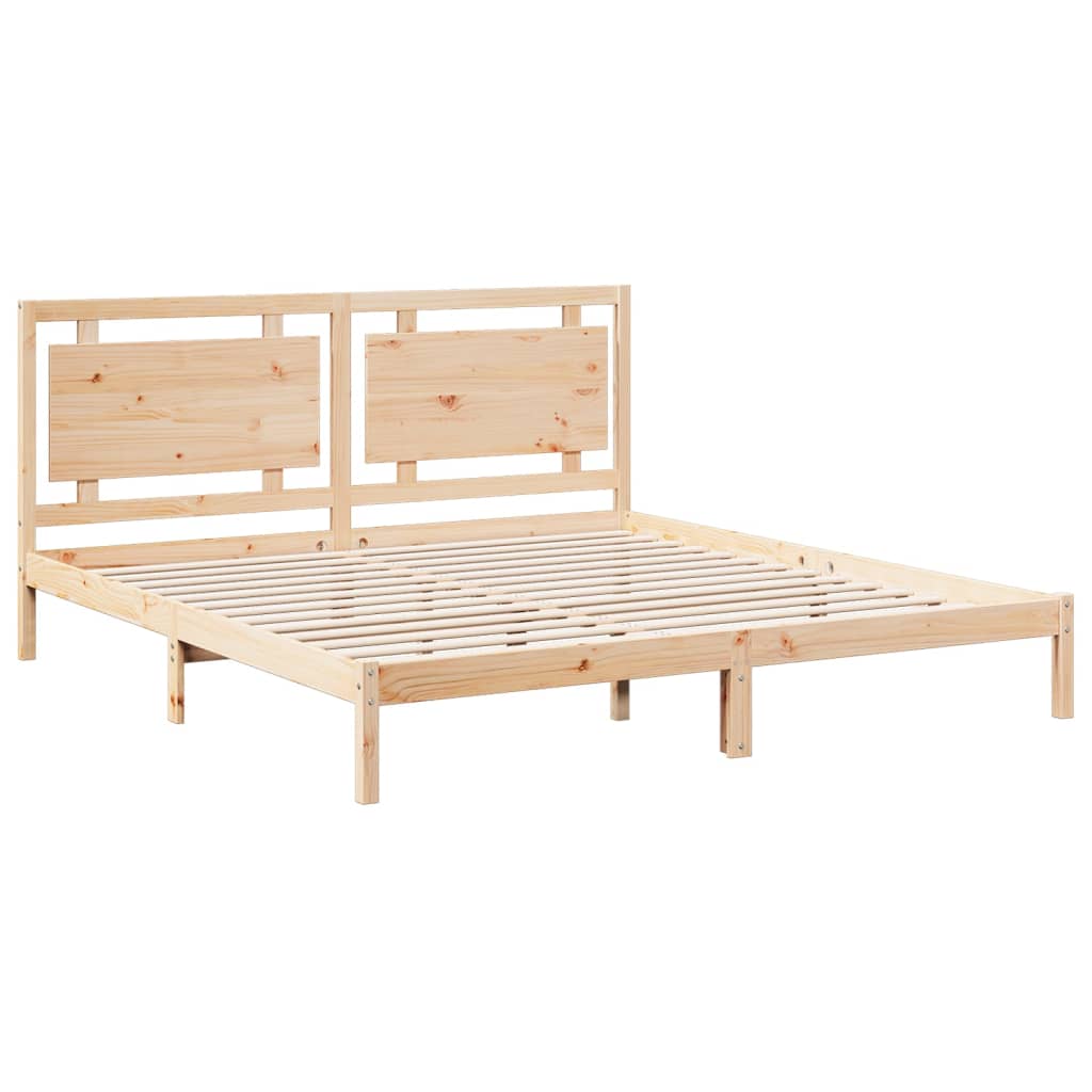 Dugi okvir kreveta bez madraca 200 x 220 cm masivno drvo