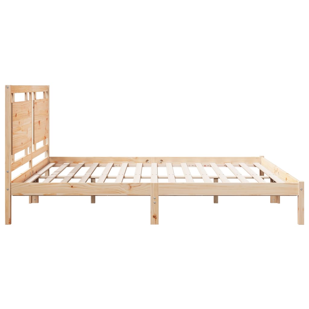 Dugi okvir kreveta bez madraca 200 x 220 cm masivno drvo