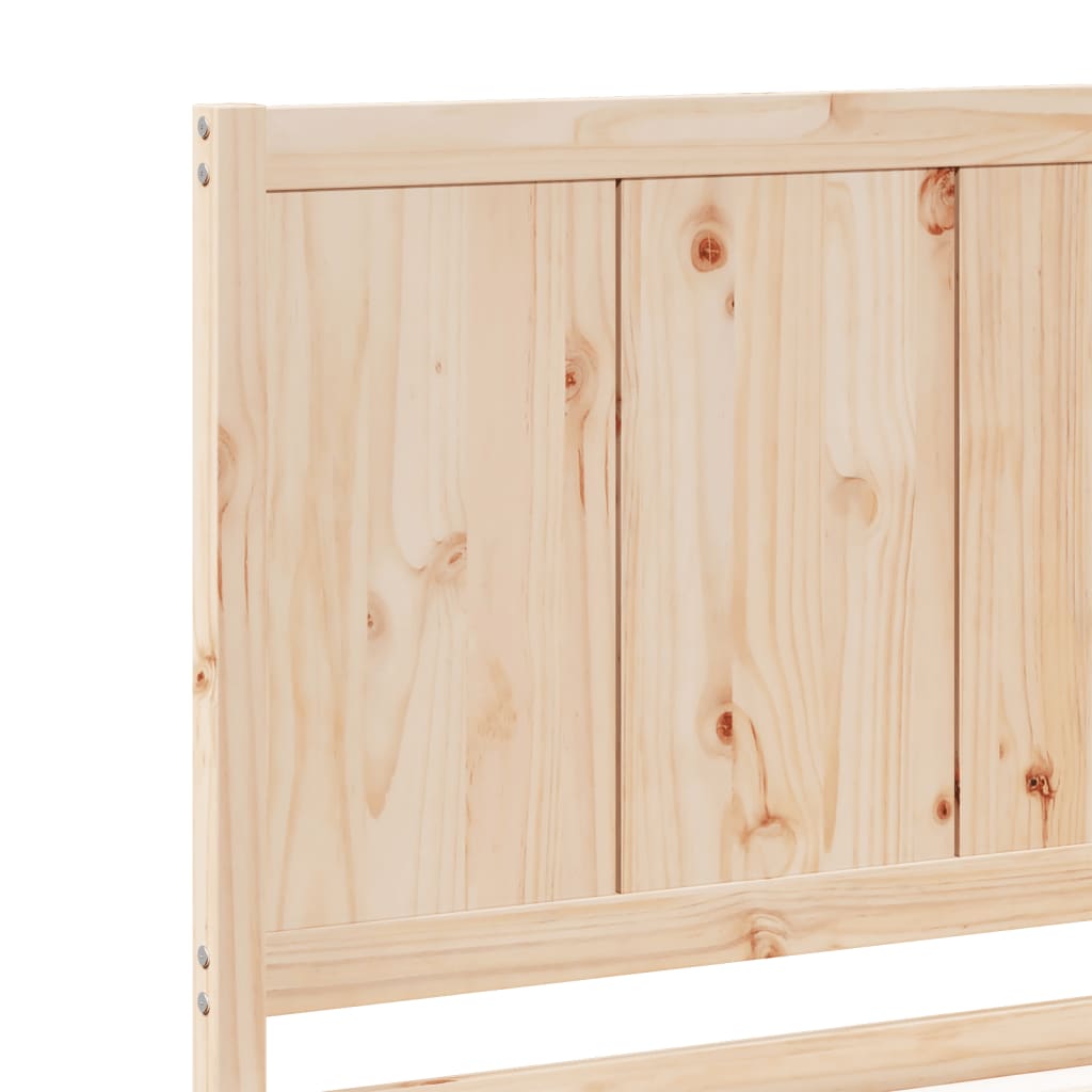 Dugi okvir kreveta bez madraca 140 x 220 cm masivno drvo