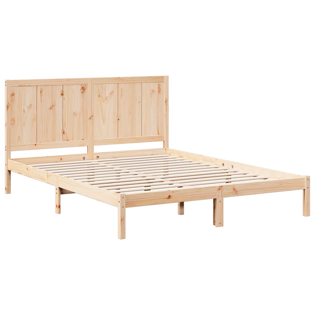 Dugi okvir kreveta bez madraca 200 x 220 cm masivno drvo