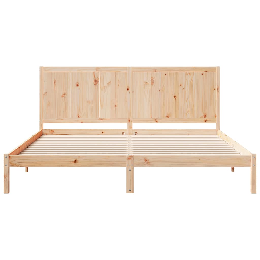 Dugi okvir kreveta bez madraca 200 x 220 cm masivno drvo