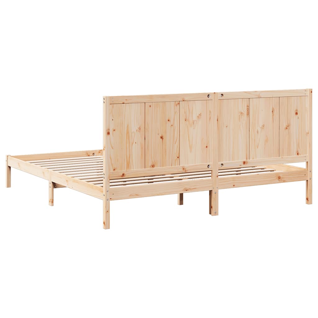 Dugi okvir kreveta bez madraca 200 x 220 cm masivno drvo