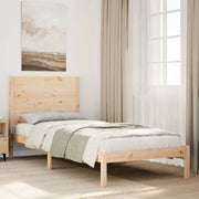 Dugi okvir kreveta bez madraca bijeli 90x210 cm masivno drvo
