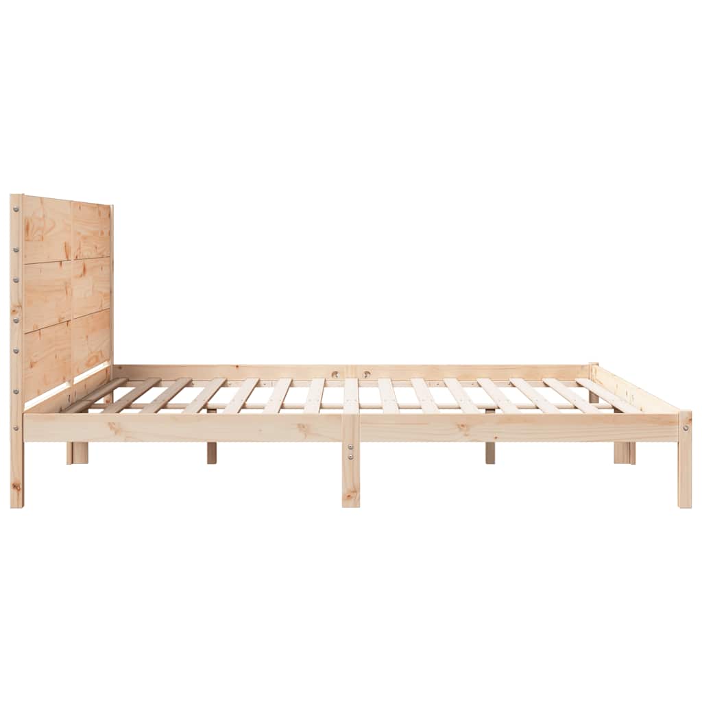 Dugi okvir kreveta bez madraca 200 x 220 cm masivno drvo