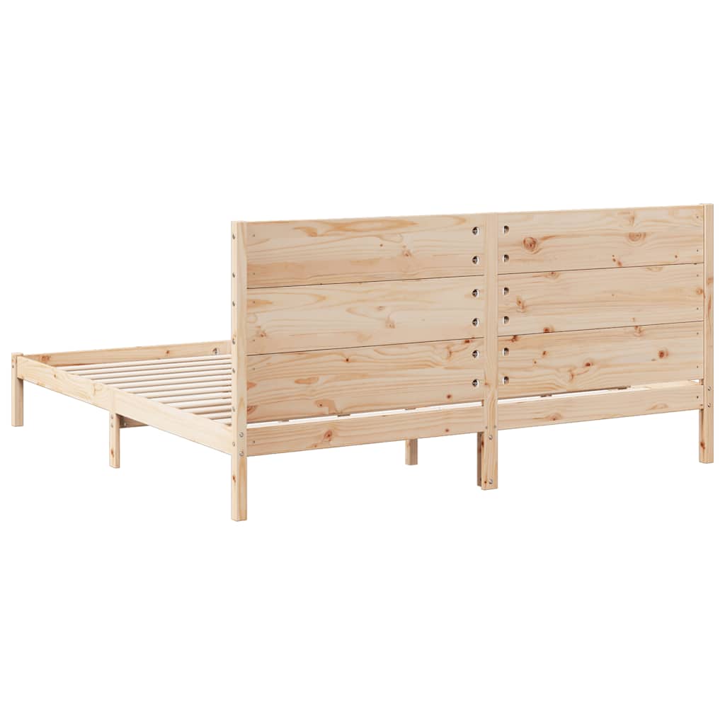 Dugi okvir kreveta bez madraca 200 x 220 cm masivno drvo