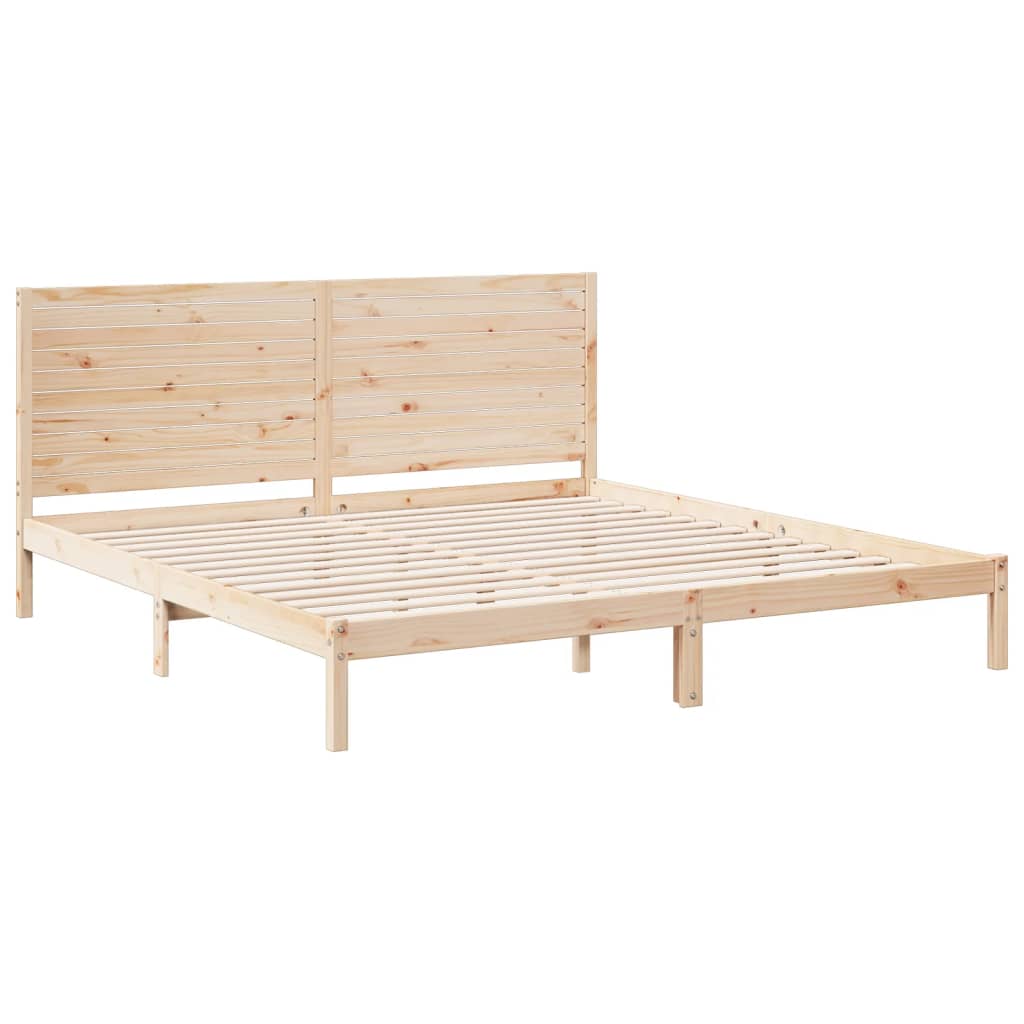 Dugi okvir kreveta bez madraca 200 x 210 cm masivno drvo