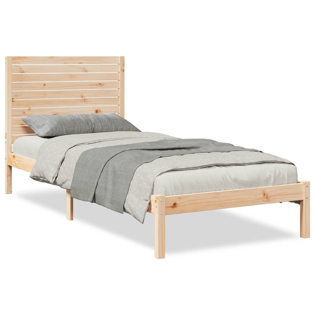 Dugi okvir kreveta bez madraca 90 x 220 cm masivno drvo