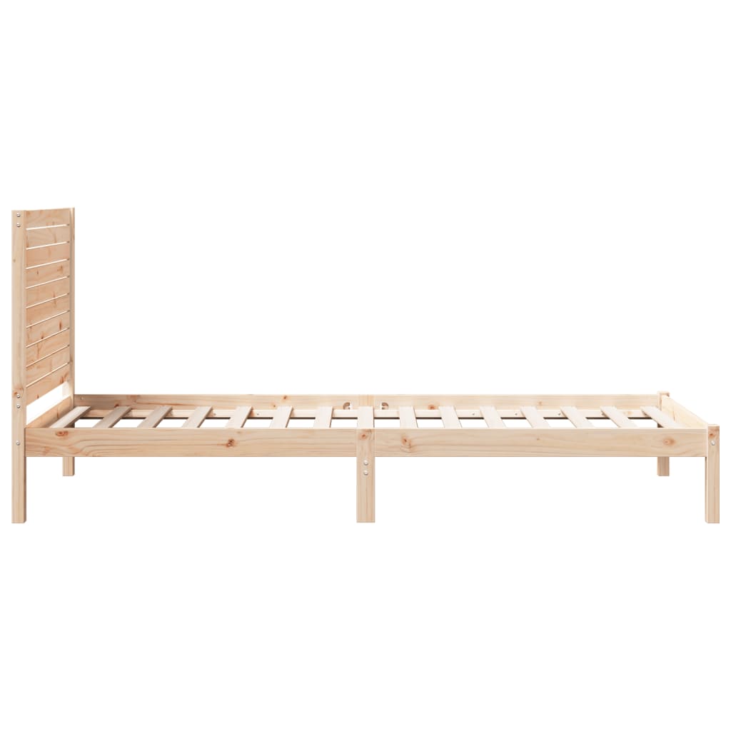 Dugi okvir kreveta bez madraca 90 x 220 cm masivno drvo