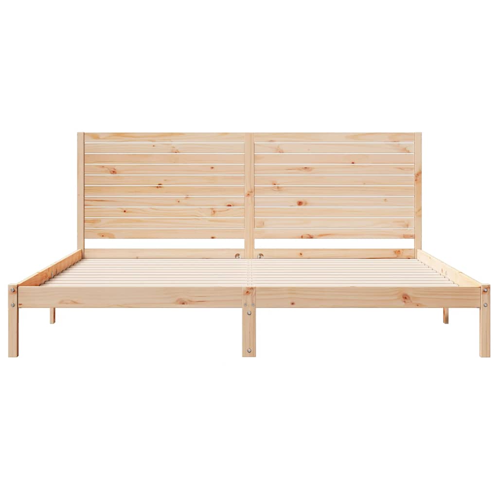 Dugi okvir kreveta bez madraca 200 x 220 cm masivno drvo