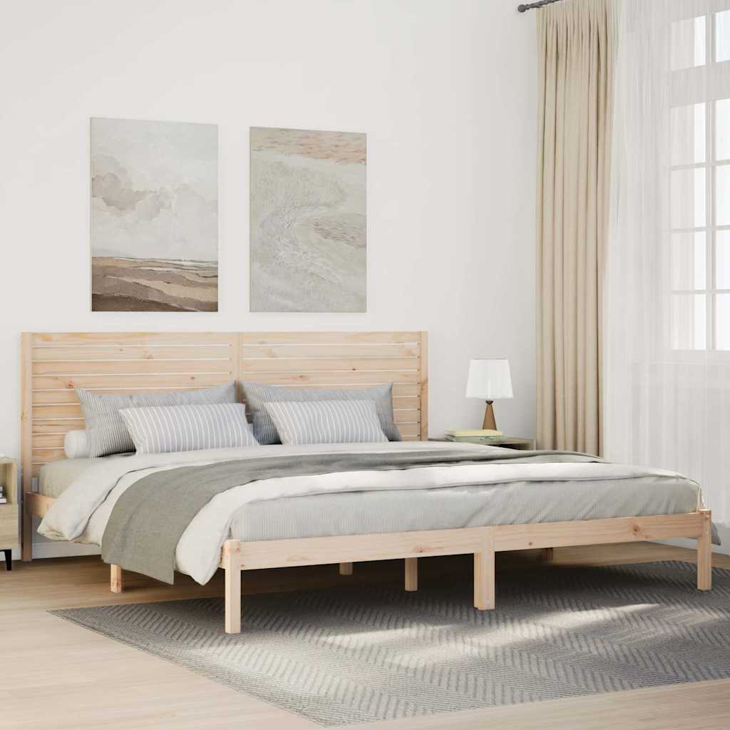 Dugi okvir kreveta bez madraca 200 x 220 cm masivno drvo