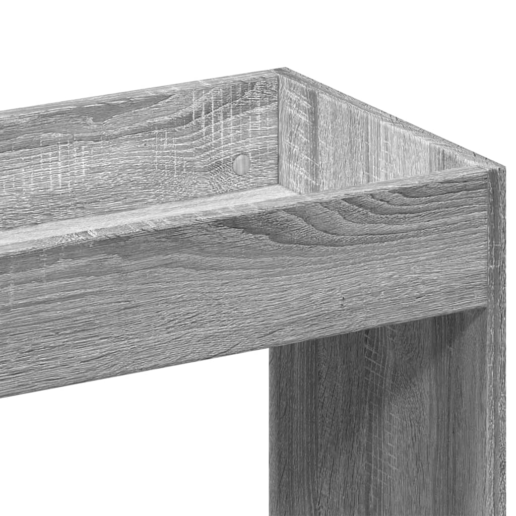 Visoka komoda boja hrasta 63x33x180 cm od konstruiranog drva
