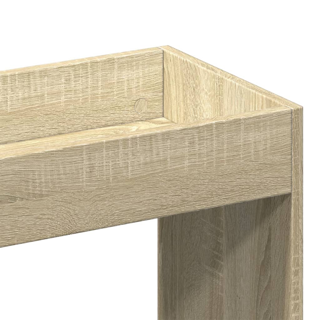 Visoka komoda boja hrasta sonome 92x33x180cm konstruirano drvo
