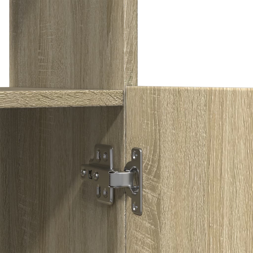 Visoka komoda boja hrasta sonome 92x33x180cm konstruirano drvo