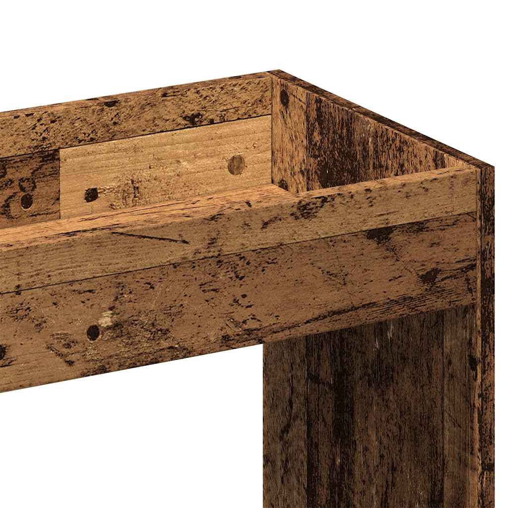 Visoka komoda boja staro drvo 92x33x180 cm konstruirano drvo