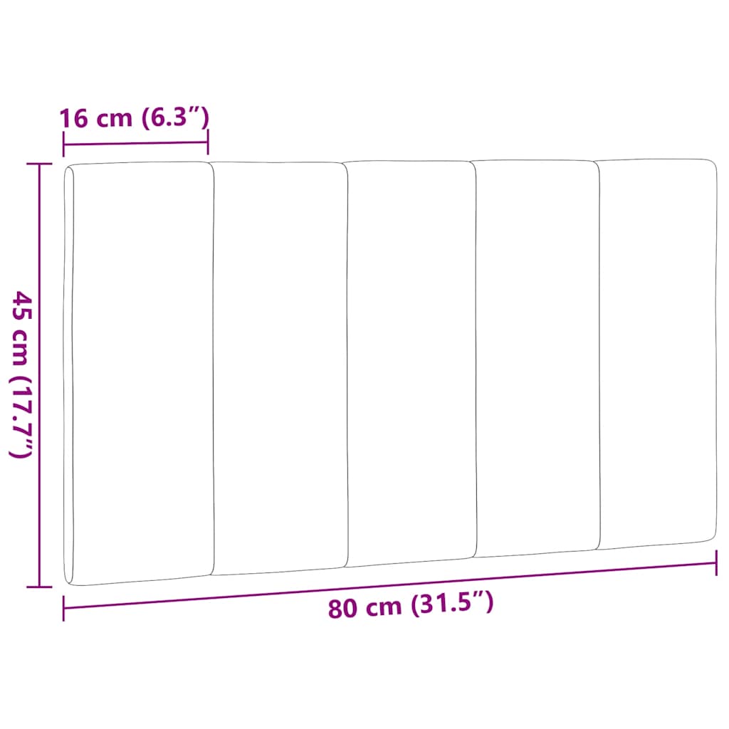 Jastuk za uzglavlje Hanko tamnosivi 80 cm od tkanine