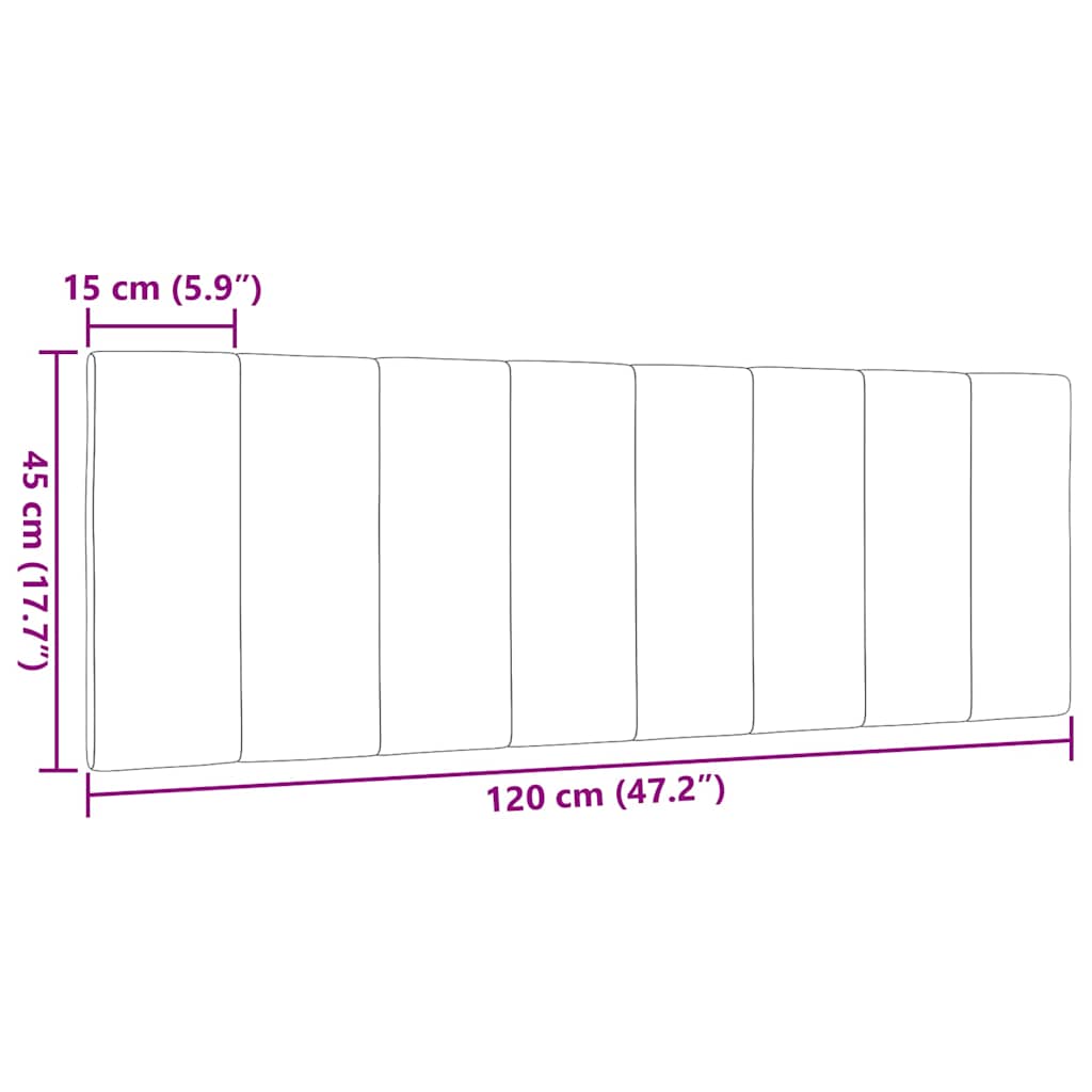 Jastuk za uzglavlje Hanko tamnosivi 120 cm od tkanine