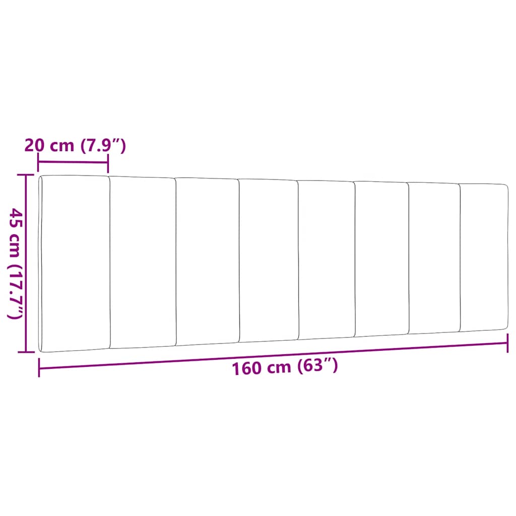 Jastuk za uzglavlje Hanko krem 160 cm od tkanine