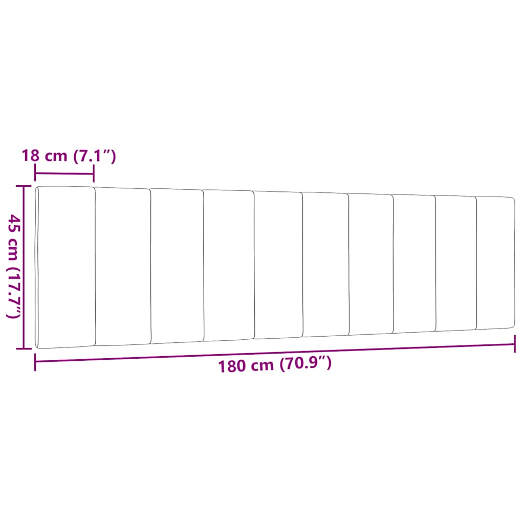 Jastuk za uzglavlje Hanko plavi 180 cm od tkanine