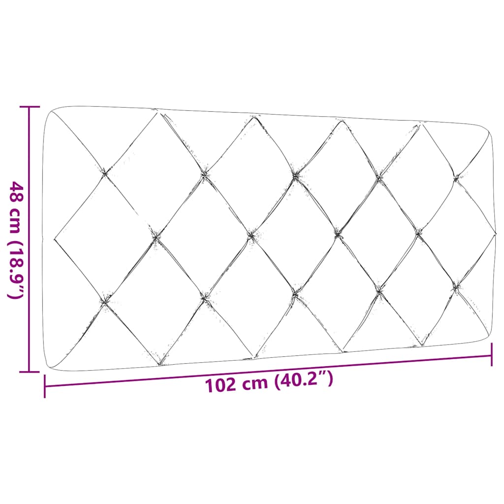 Jastuk za uzglavlje smeđesivi 100 cm od tkanine