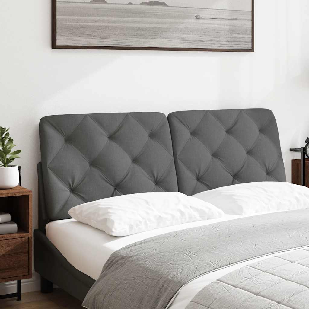 Jastuk za uzglavlje tamnosivi 120 cm od tkanine