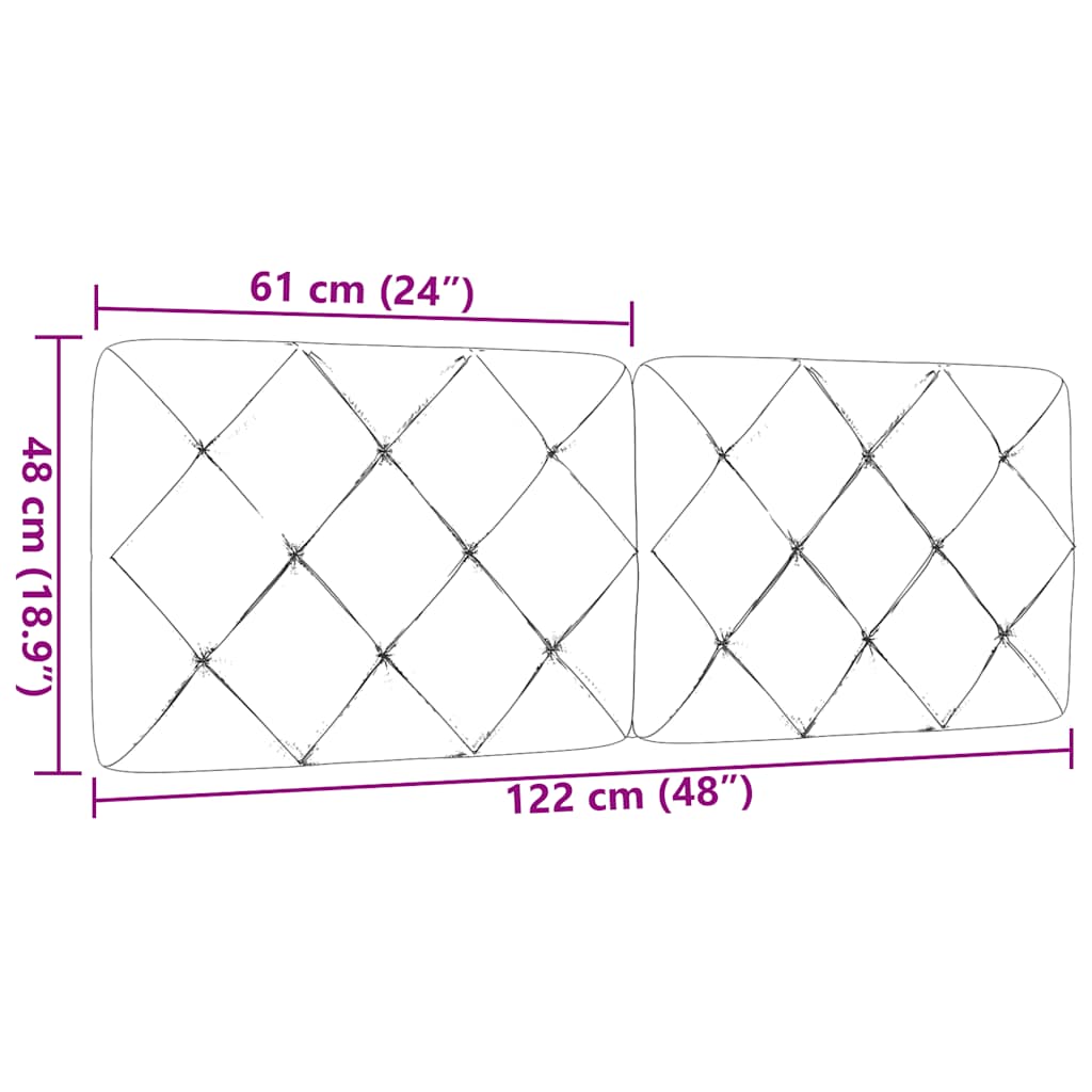 Jastuk za uzglavlje krem 120 cm od tkanine