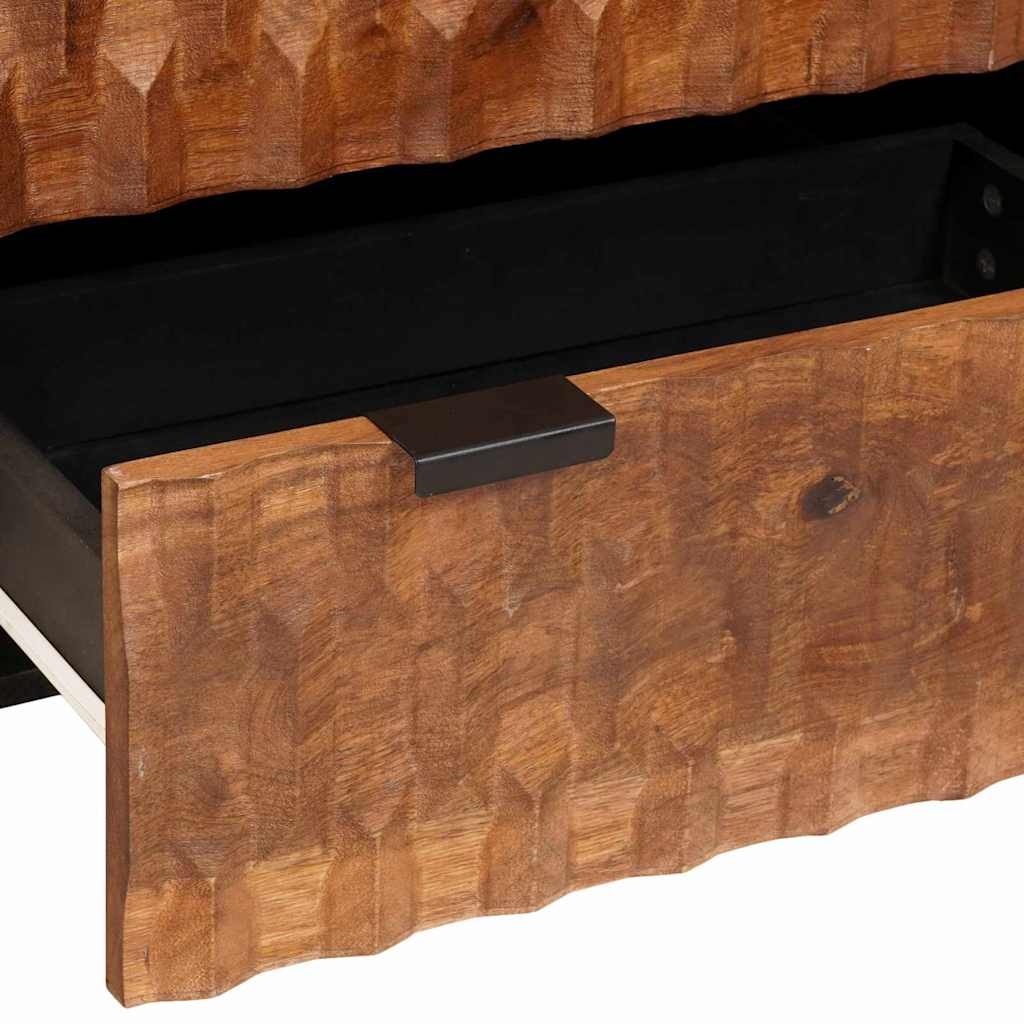 Kreveta 2 pcs Finš acacije smeđa 60 x 33 x 75 cm