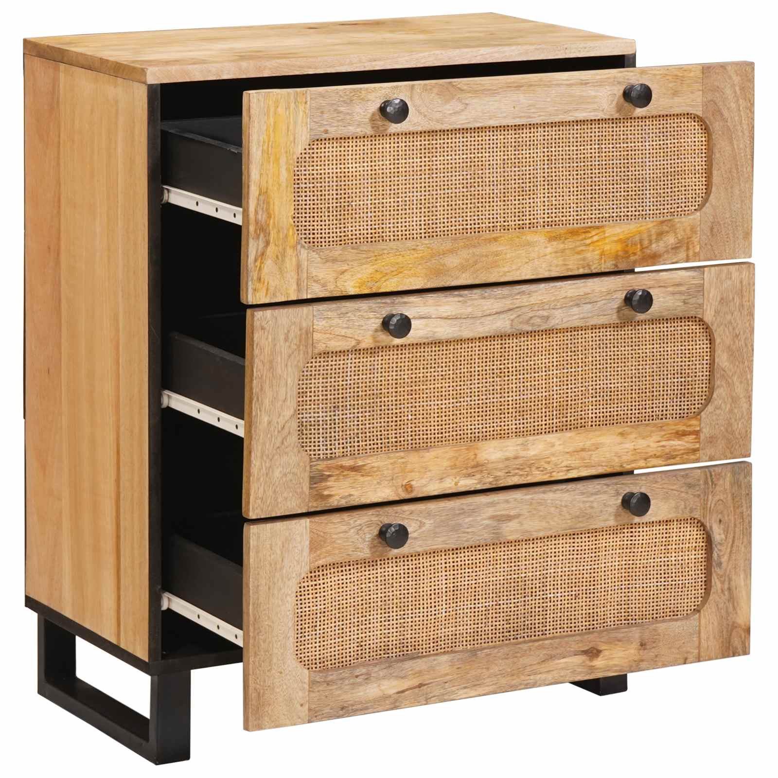 Kreveta 2 pcs Smeđa 60 x 33 x 75 cm Čvrsto drvo manga