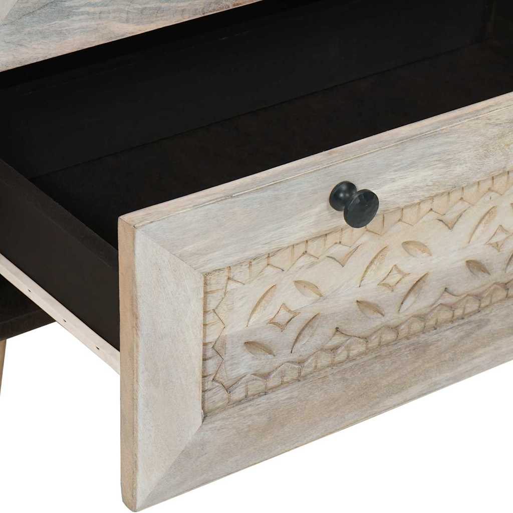 Kreveta 2 pcs Bijelo 120 x 33,5 x 75 cm masivno drvo manga