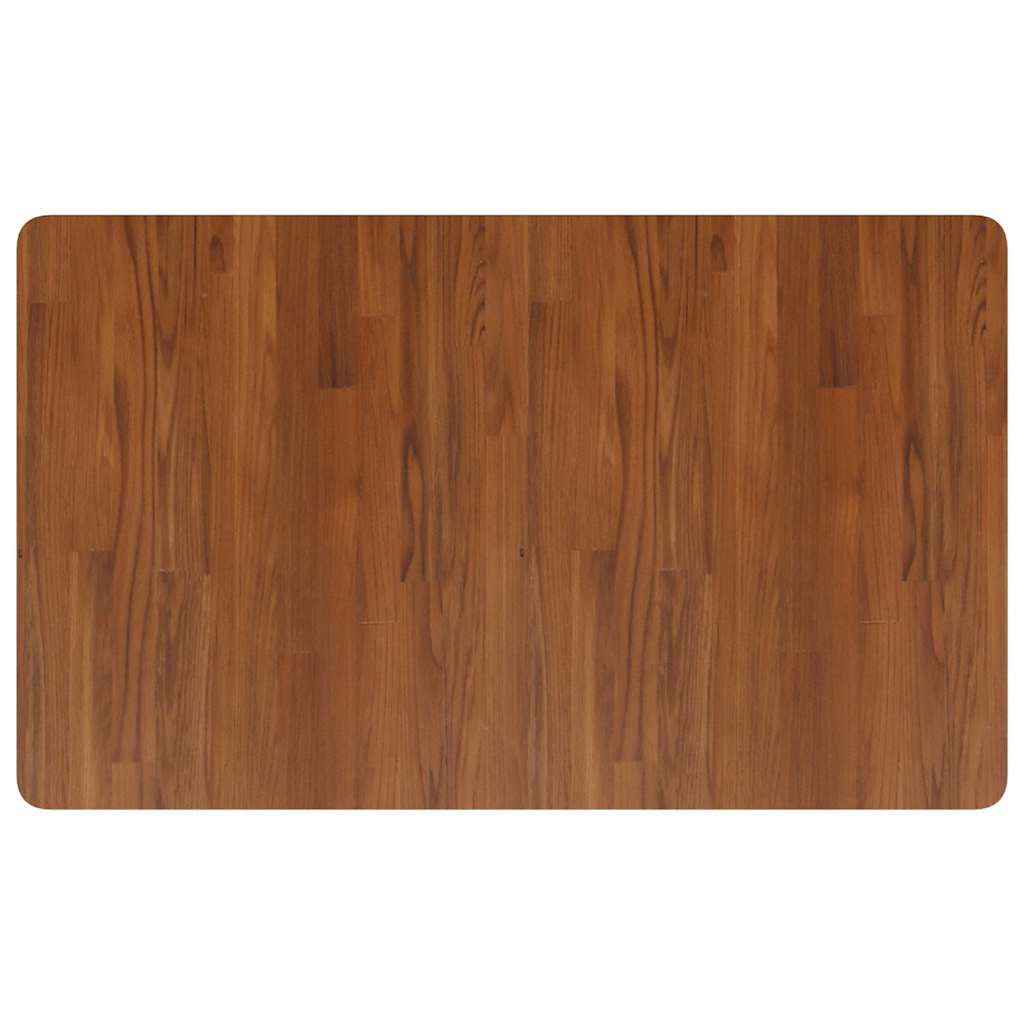 Radni stol tamnosmeđi 100x60x81,5 cm od hrastovine pravokutni