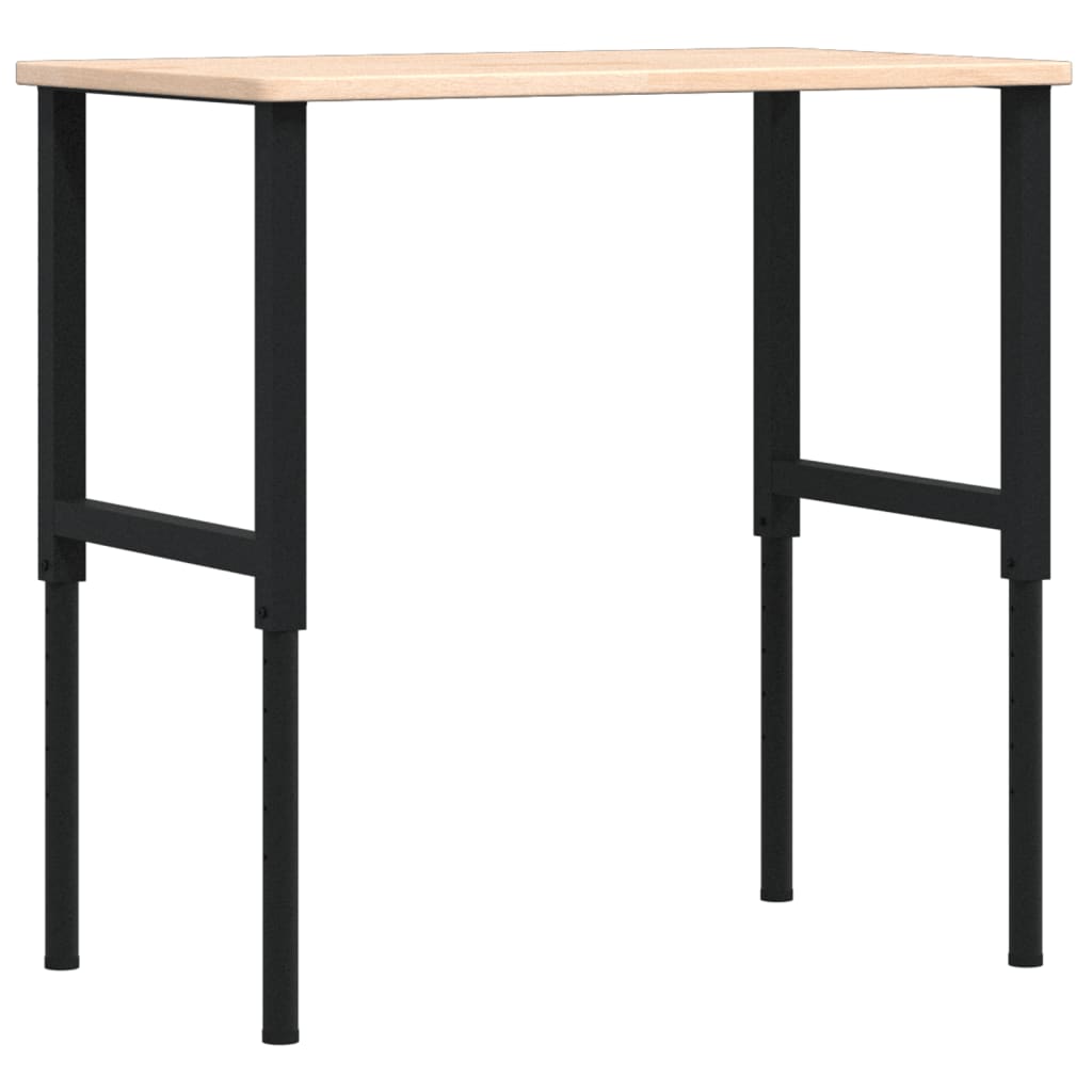 Radni stol 100x60x(71,5-98) cm od masivne hrastovine pravokutni