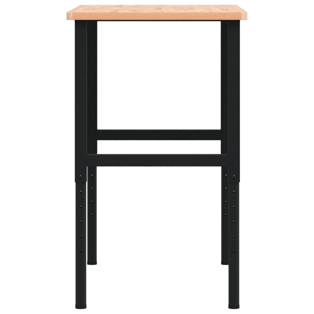 Radni stol 100x60x(71,5-98) cm od masivne bukovine pravokutni