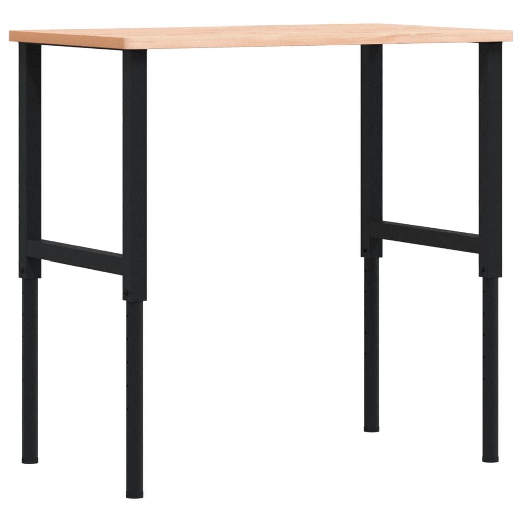 Radni stol 100x60x(71,5-98) cm od masivne bukovine pravokutni