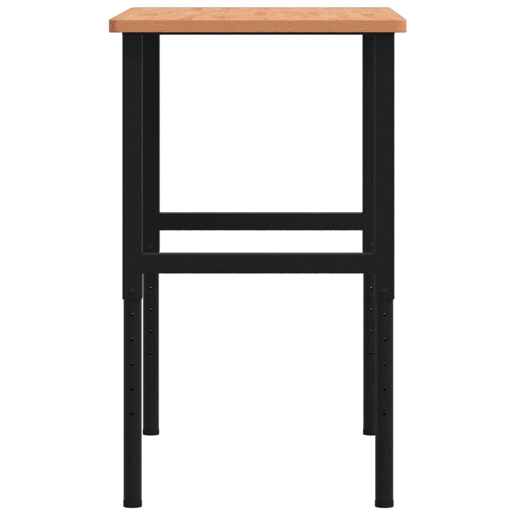 Radni stol 100x60x(71,5-98) cm od masivne bukovine pravokutni