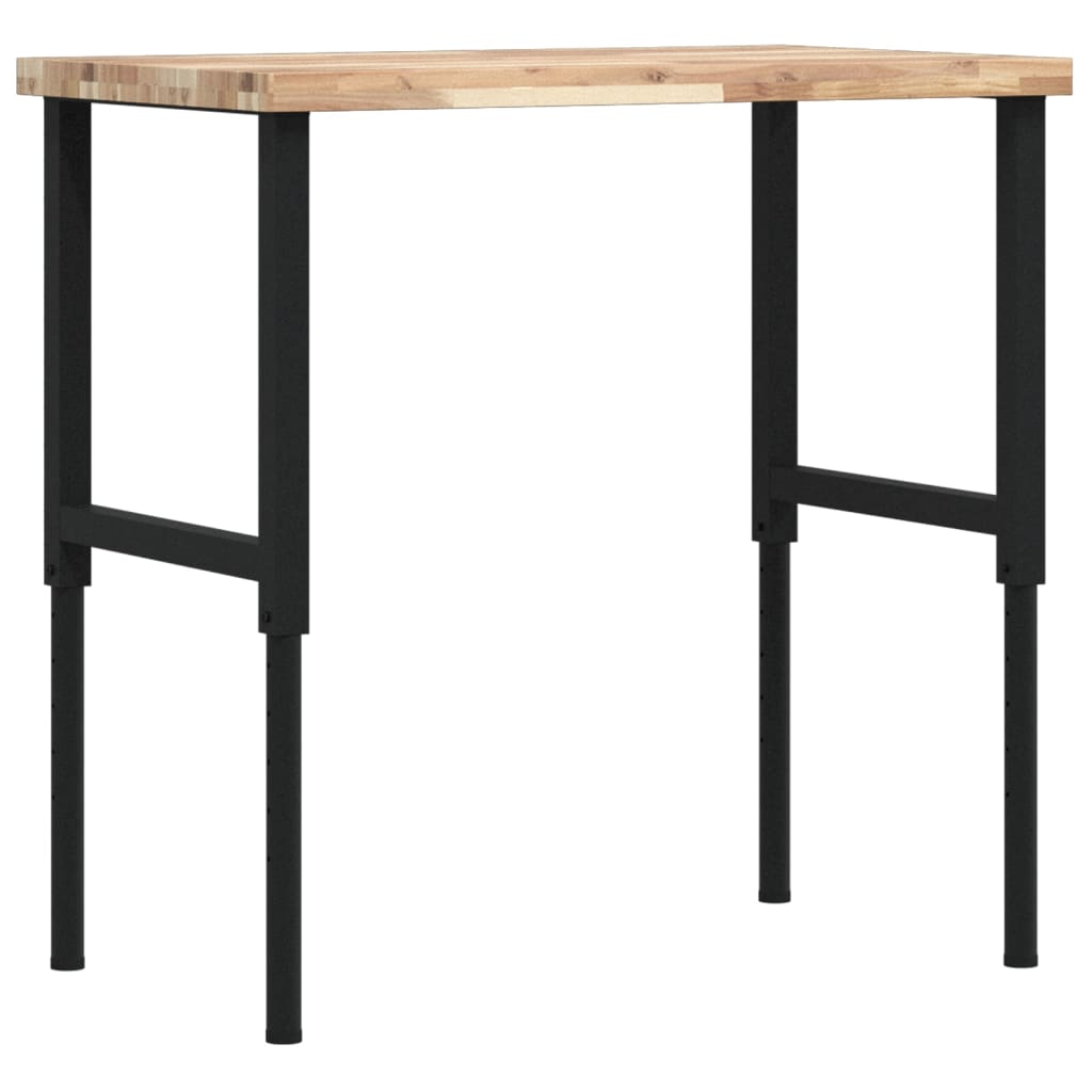 Radni stol 100x60x(73-99,5) cm masivno drvo bagrema pravokutni