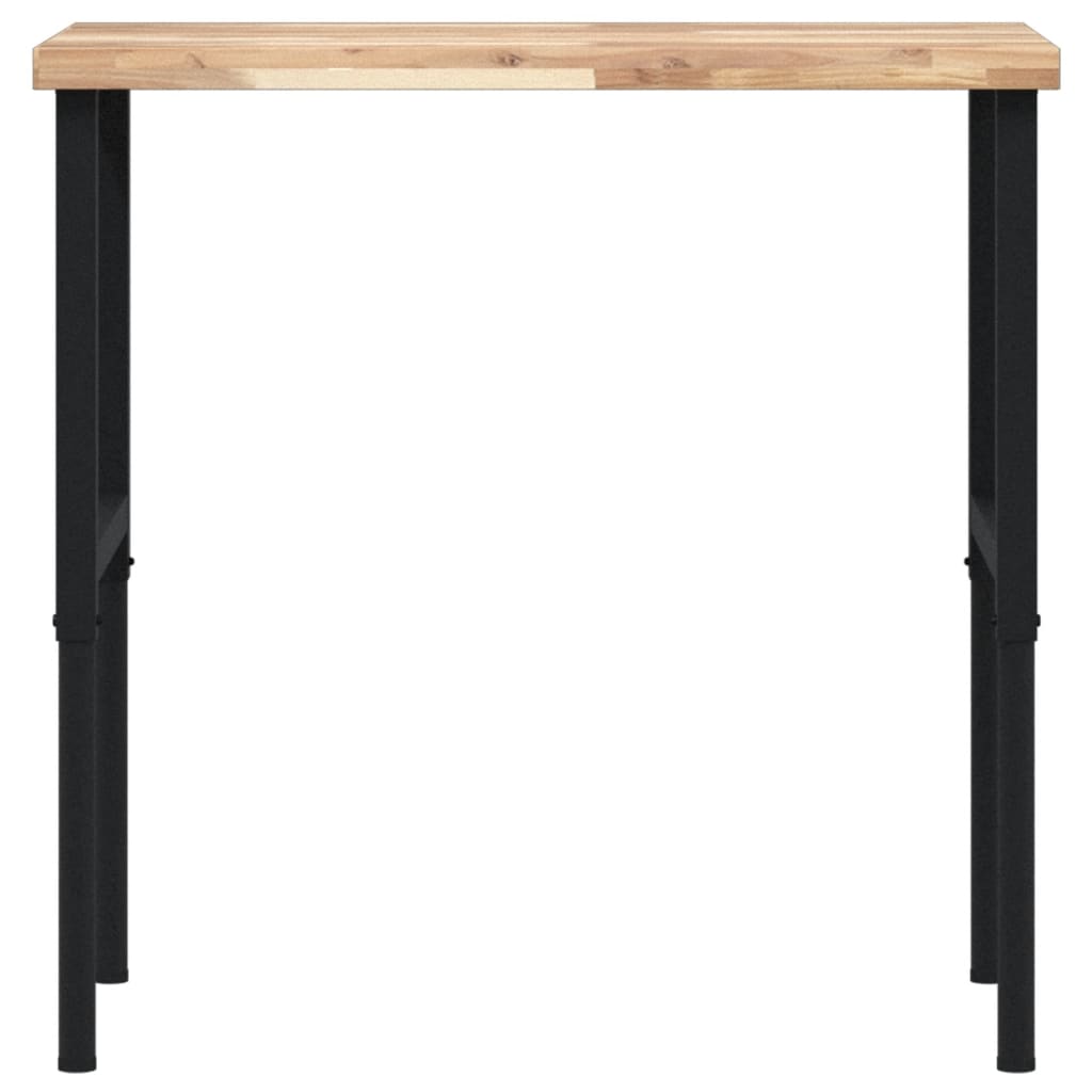 Radni stol 100x60x(73-99,5) cm masivno drvo bagrema pravokutni