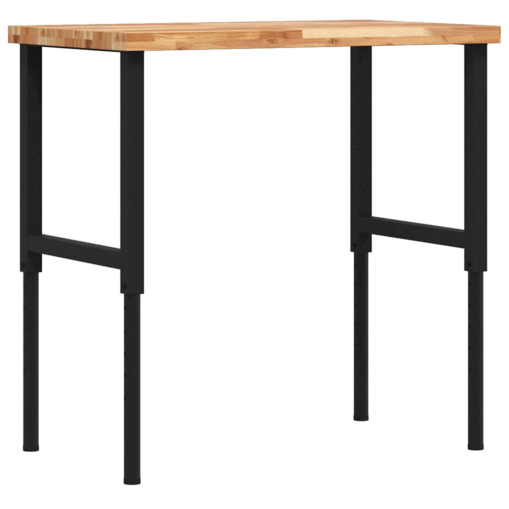 Radni stol 100x60x(73-99,5) cm masivno drvo bagrema pravokutni