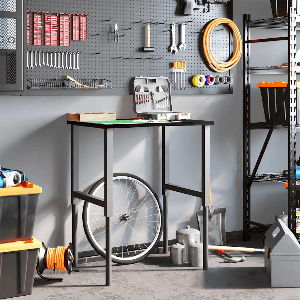 Radni stol tamnosmeđi 80x60x(71,5-98) cm masivno drvo hrast