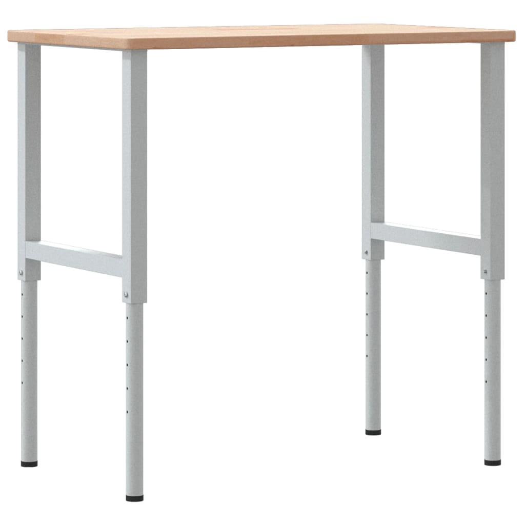 Radni stol 100x60x(71,5-98) cm od masivne hrastovine pravokutni