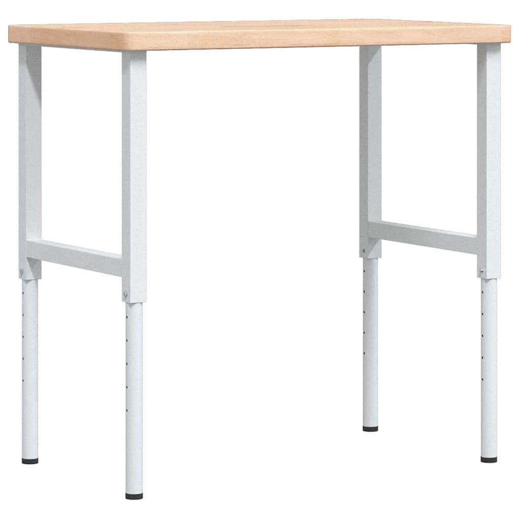 Radni stol 100x60x(73-99,5) cm od masivne hrastovine pravokutni