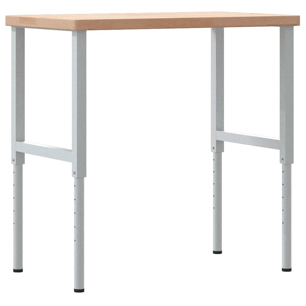 Radni stol 100x60x(73-99,5) cm od masivne hrastovine pravokutni