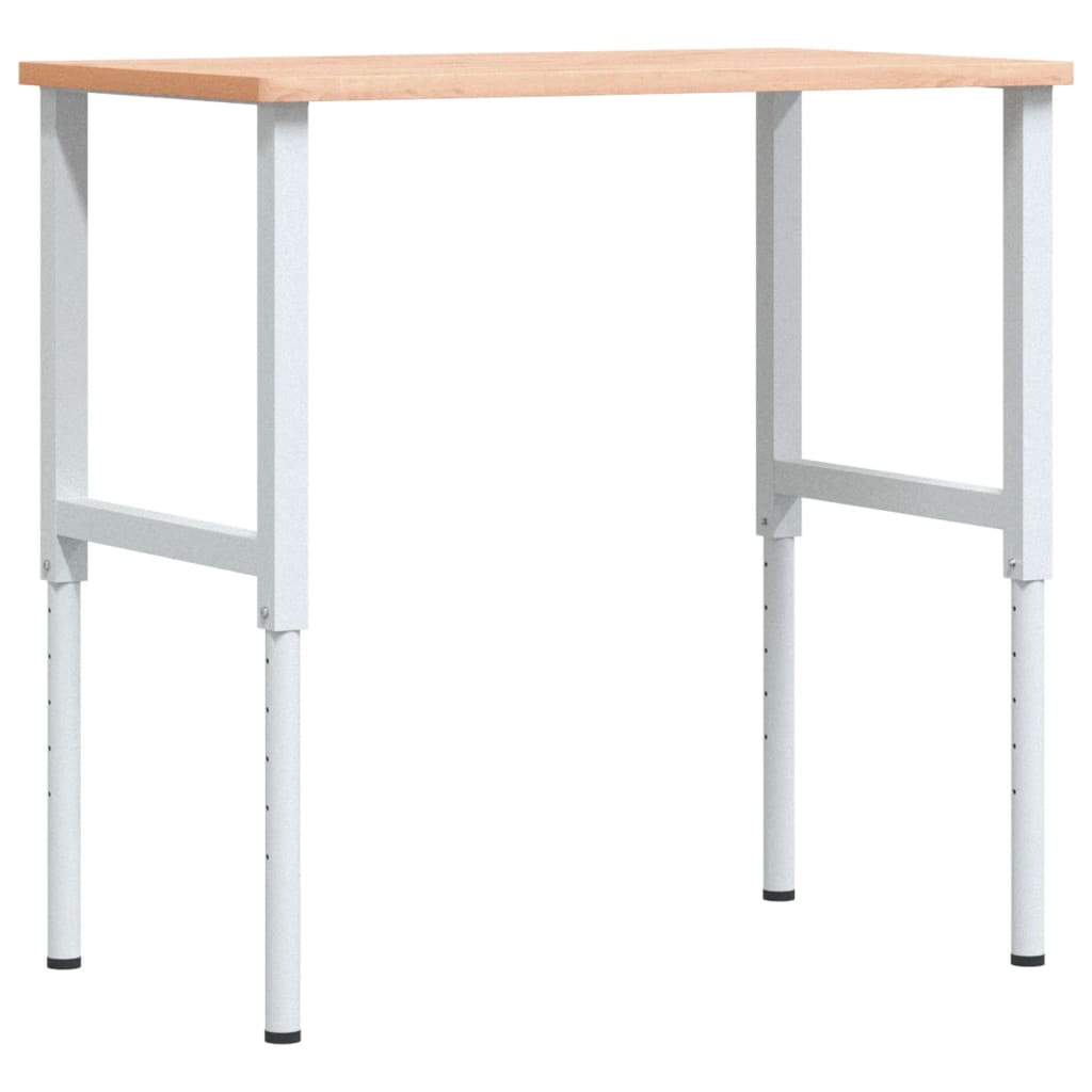 Radni stol 100x60x(71,5-98) cm od masivne bukovine pravokutni