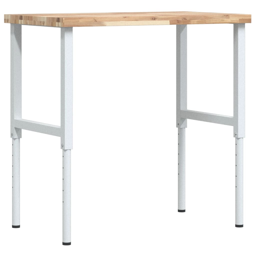 Radni stol 100x60x(73-99,5) cm masivno drvo bagrema pravokutni