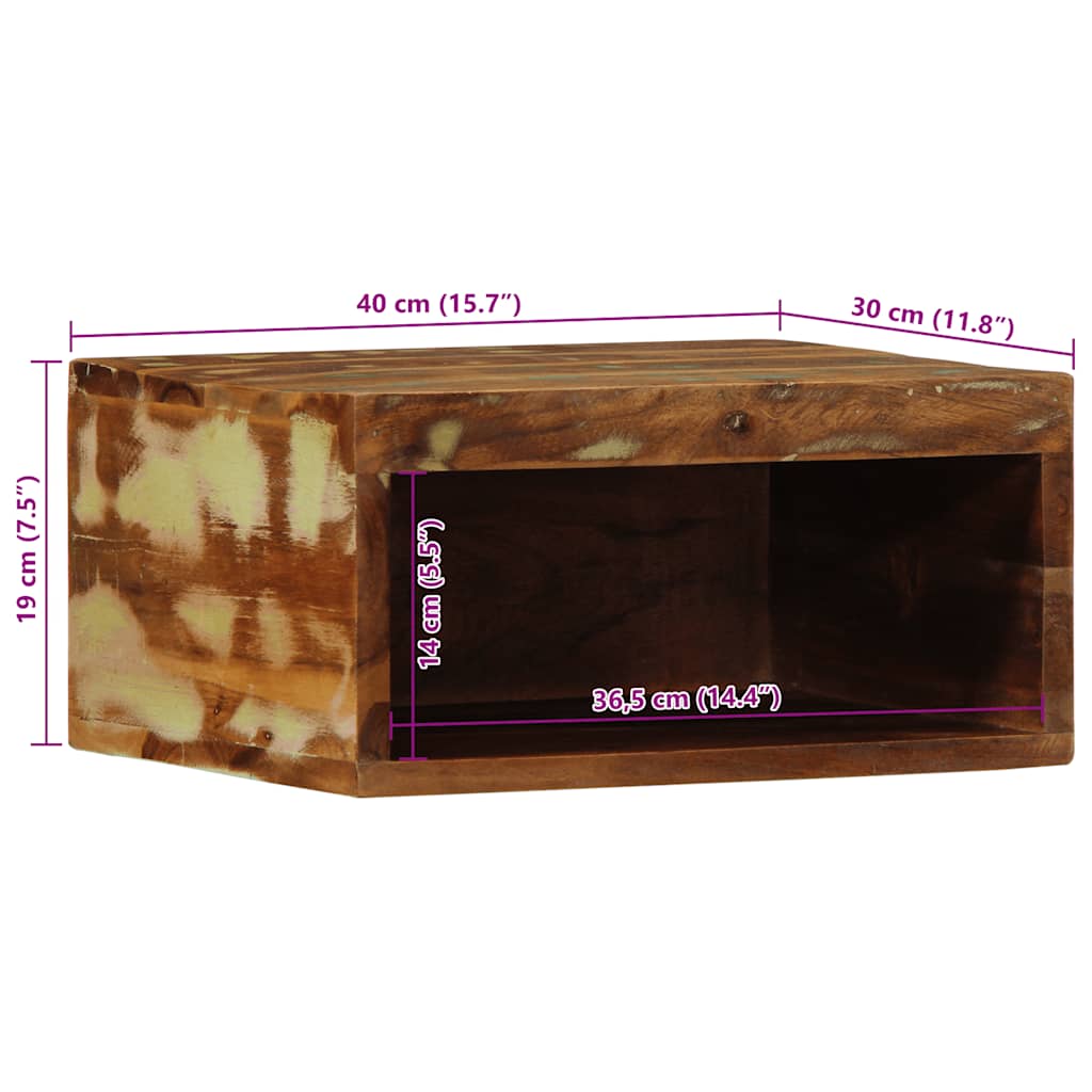 Zidni TV ormarić 40x30x19 cm Obrađeno puno drvo